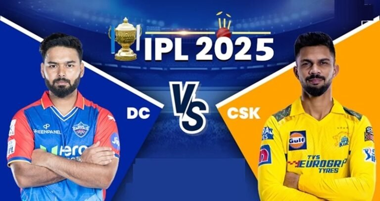 Delhi Capitals vs Chennai Super Kings Timeline
