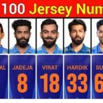 1 to 100 Jersey Numbers in Cricket India