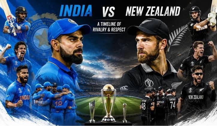 New Zealand National Cricket Team vs India National Cricket Team Timeline